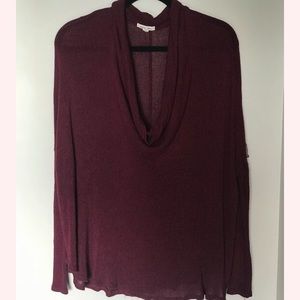 Urban outfitters burgundy long sleeve shirt